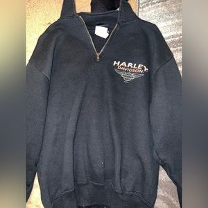 Vintage Harley Davidson Quarter Zip